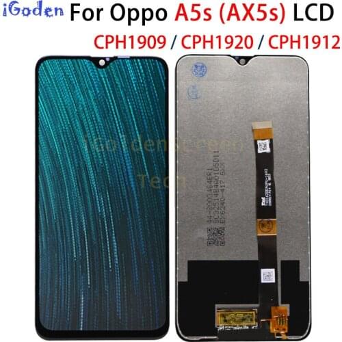 For Oppo A5S LCD touch panel glass Display Screen Touch scren Digitizer For Oppo A5S AX5s LCD CPH1909, CPH1920,CPH1912 display