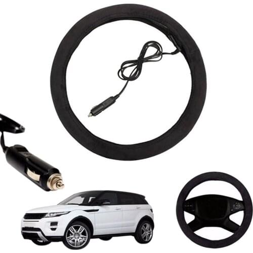12 V Electric Steering Wheel Cover Car Heated Steering Wheel Cover Car Interior Decoration