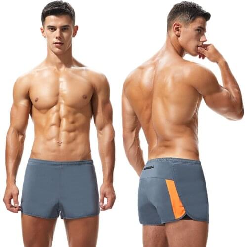 2 in 1 Running Shorts Men Gray Gym Short M-XXL Ultralight Marathon Sports Short Deportivo Mujer Liner Zip Pocket Breeches