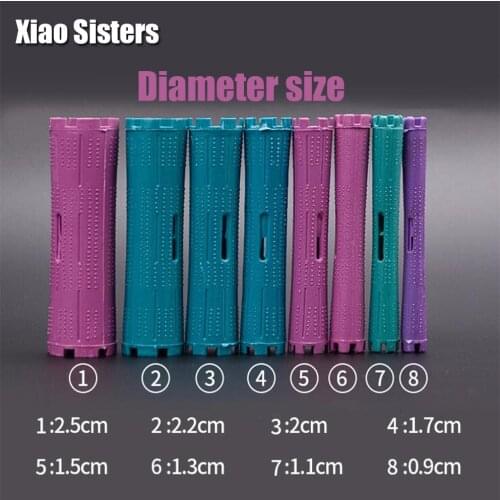 Curling Rods 8 Sizes Of Curling Irons Plastic Cold Wave Rods Perming Rods Curling Irons Hair Styling Tools Salon supplies