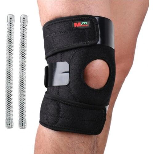 80%HOTMumian Kneepad Anti-slip Effect Open Knee Brace Protector Beneficial Soft Mesh Fabric Open Knee Brace Protector Knee Sleev