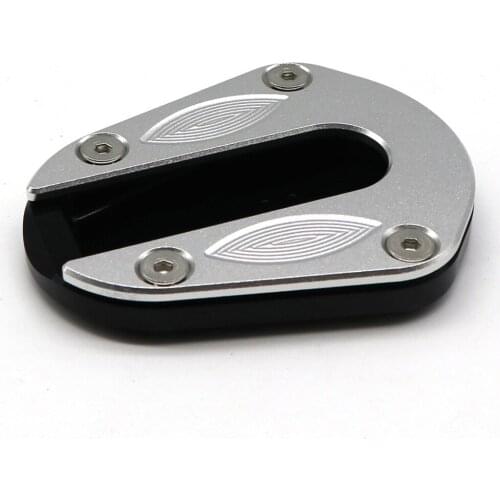 Motorcycle CNC Aluminum Foot Kickstand Extension Support Pad Plate Side Stand Enlarger for Benelli TRK 502 TRK502 2017-2018