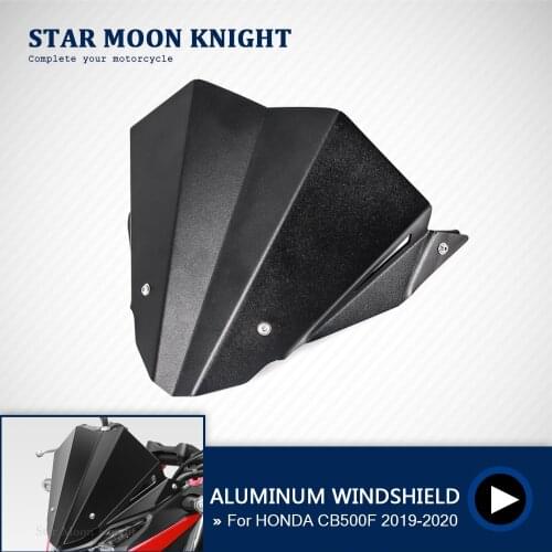 Aluminum Motorcycle Motorbike Accessories Front Windshield Windscreen For HONDA CB500F CB 500 F CB500 F 2019 - 2020 Wind Shield