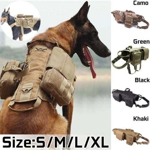Army Tactical Military Breathable Dog Vests Sets Dog Cothes Harness Adjustable Training Hunting Dog Vest Harness