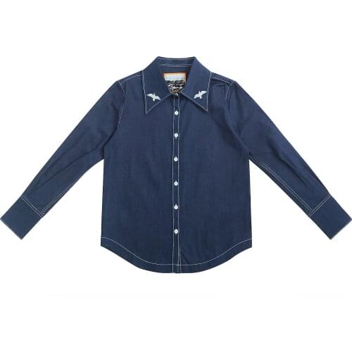 Женские джинсовые рубашки Bebobsons China At AliExpress