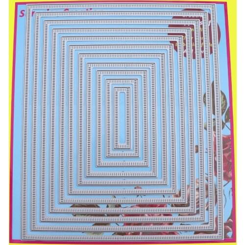Large Cutting Dies Dashing Rectangle Scrapbook DIY Cardmaking Paper Craft Surprise Creation