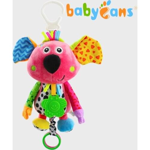 Baby Crib Stroller Rattle Toy Plush Koala Elephant Newborn Baby Hanging Rattle Ring Bell Soft Playpen Bed Pram Christmas Gift