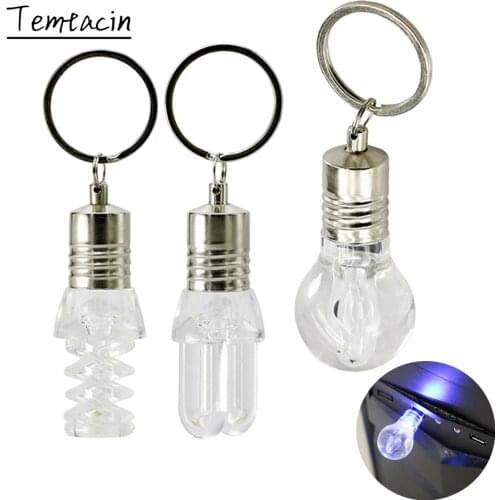 Light Bulb USB Flash Drive 64GB LED Lamp Light Pen Drive 8GB 16GB 32GB 128GB 256GB Keychain Pendrive Memory USB Stick Storage