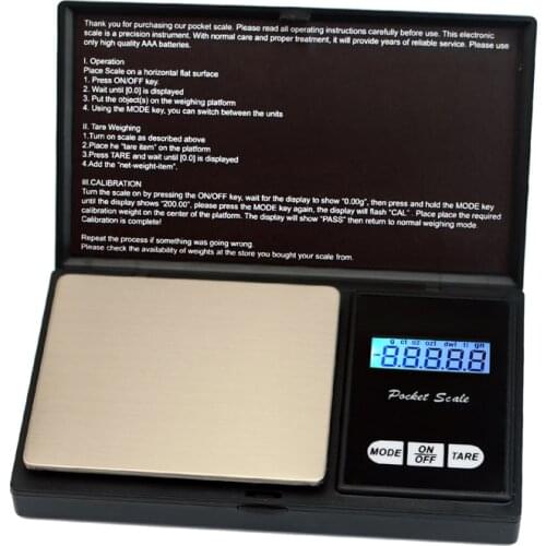 Mini Electronic Pocket Scales 0.01g Precision Portable Digital Jewelry Scales for Gold Weight Balance Gram Scale