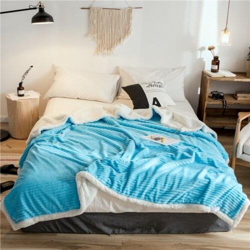 Midune Fleece Blankets On The Sofa