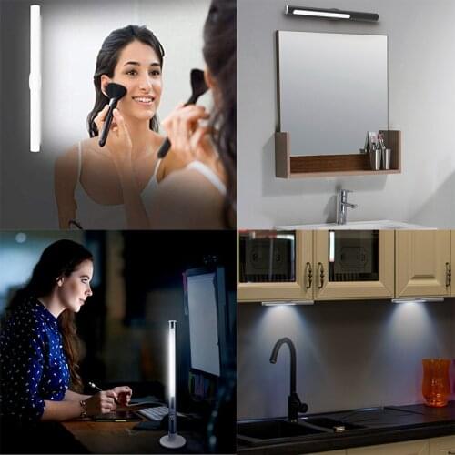 Stepless Dimming Night Light LED Lamp For Computer Reading Desk USB Rechargeable Under Cabinet Kitchen Wardrobe Makeup Phoyograp