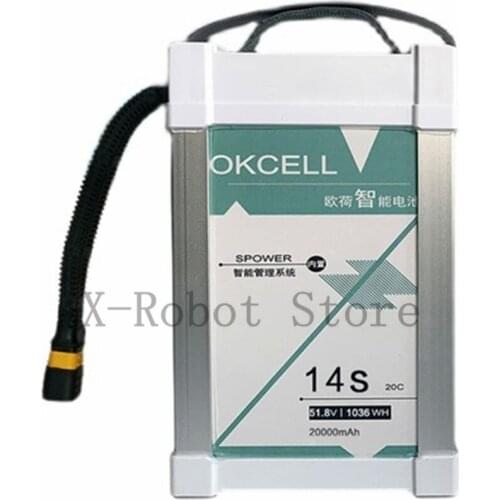 Original OKCELL 51.8V 1036WH 14S 20C 20000MAH High Power Battery for Agricultural Drone