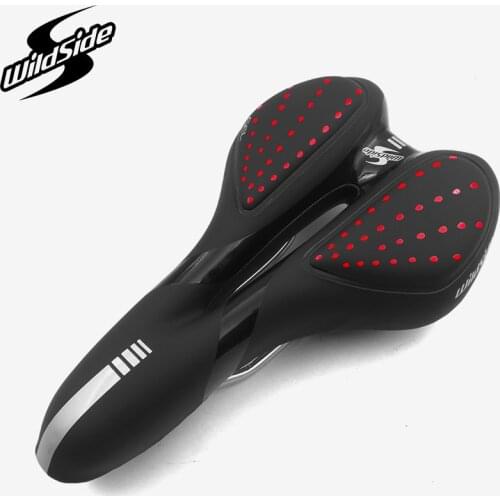 Wildside Bicycle Saddle Breathable PU Leather Hollow Cushion GEL Polyurethane Shockproof Road MTB Bike Saddle cycling saddle