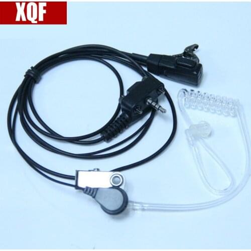 XQF Covert Acoustic Tube Bodyguard Earpiece Headset with Microphone for Yaesu Vertex Radio VX-231
