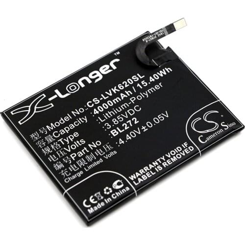 Cameron Sino Mobile SmartPhone Replacement Li-Polymer Battery 4000mAh For BL272 Apple K33A42, Vibe K6 Powe Free Tools