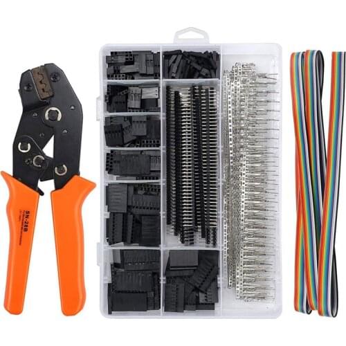 SN-28B 0.1-1mm² Crimping pliers tool set-1550pcs 2.54mm Dupont connectors and crimp pins 2.54 mm JST-XH JST connector kit