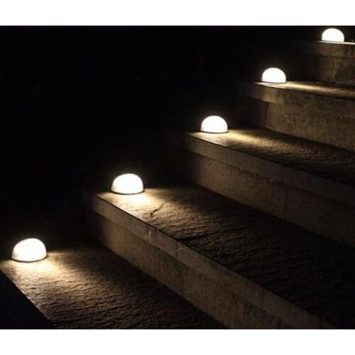 TOP Solar Light 6 LED Outdoor Garden Landscape Light Waterproof Garden Wall Light Step Light