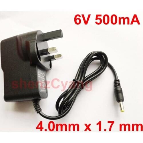 1pcs 6V 500mA 0.5A Universal AC DC Power Supply Adapter Wall Charger UK plug For Omron M2 Basic Blood Pressure Monitor