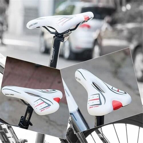Bicycle Seat Bike Saddle Comfortable Skidproof MTB Mountain Bike Saddle Cycle Racing Hollow Leather Carbon Road Bicycle Saddle