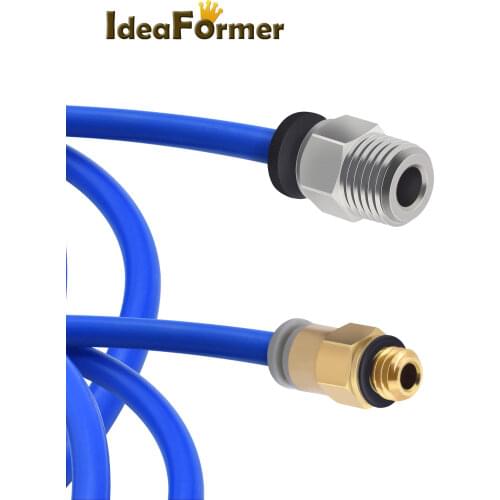 1 Meter Blue PFA PTFE Tube+1Pcs SMC Quick Connector+1Pcs Black Bowden Straight Pneumatic Push Connector For 3D Printer Parts
