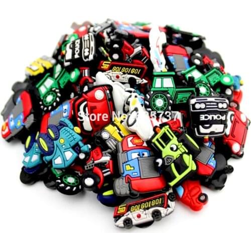 100pcs/Lot Car Shoe Charms ,Shoe Accessories, Decoration Fit Clog for Children Gift