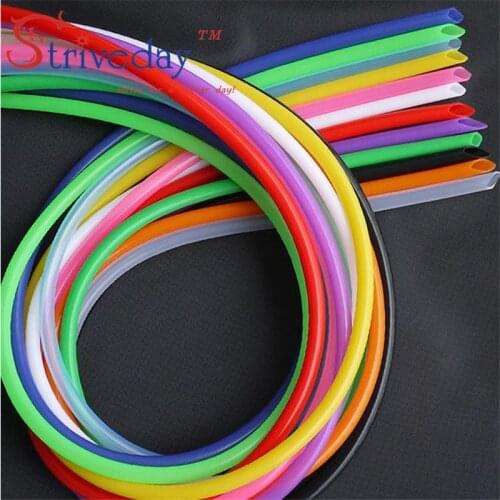 50 meters/lot Silicone Flexible Tubing 3x5 mm food grade color transparent non-toxic, tasteless, high temperature