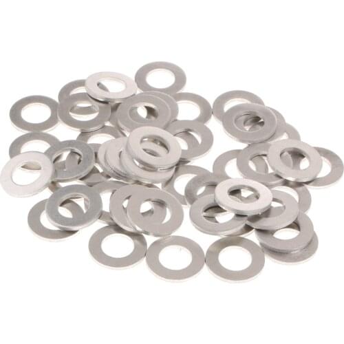 50Pcs/Set M12 Aluminum Engine Oil Drain Plug Crush Gasket Washers Seals for Toyota