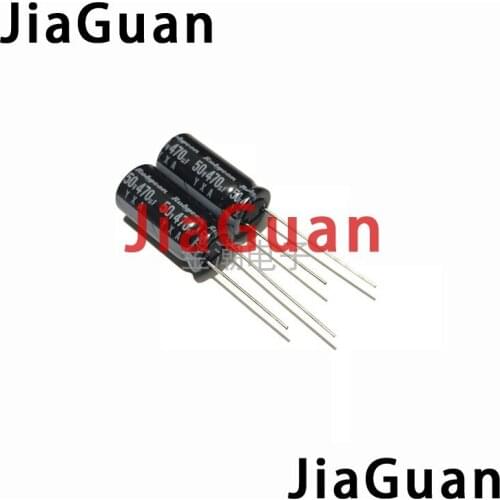 50PCS NEW RUBYCON YXA 50V470UF 10X20MM 105 degrees Aluminum electrolytic capacitors yxa 470UF 50V 50YXA470MEFC 470UF/50V