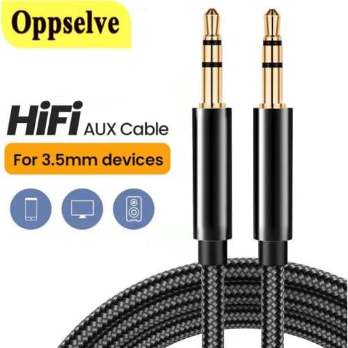 Aux Cable Speaker Wire 3.5mm Jack Audio Cable For Car Headphone Adapter Jack 3.5 mm Cord For Microphone Samsung S10 S9 S8 Xiaomi