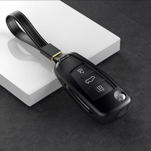 Car Aluminum Alloy Remote Control Key Case Car Key Case for Audi A3 Q3l S3 Q2L Decorative Car Sticker