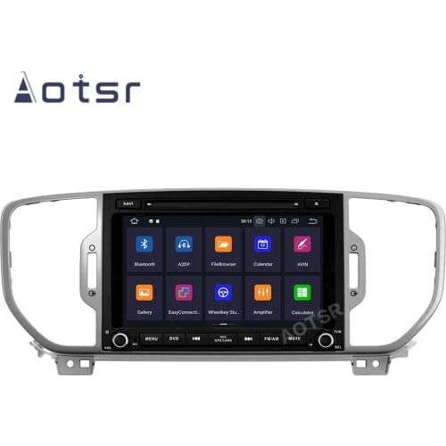 AOTSR 2 Din Car Player Android 10 For KIA Sportage 4 KX5 2016 2017 2018 Central Multimedia Radio GPS Navigation 2Din Autoradio