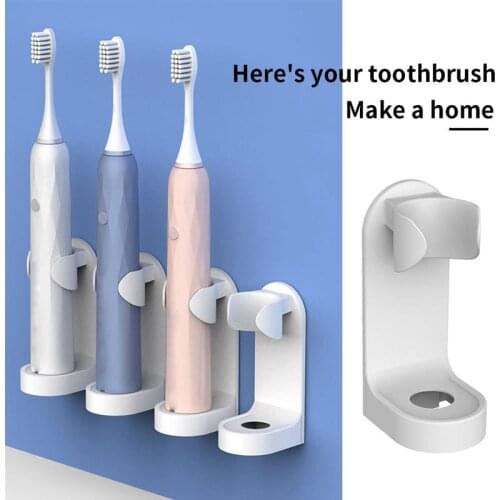 Household Wall Mounted Electric Toothbrush Holder Save Space Keep Dry Stop Mildew Toothbrush Storage Holder Bathroom Tool