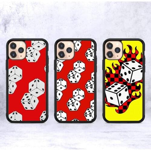 Lucky Dice Phone Case for iPhone 12 mini 11 pro XS Max X XR 6 7 8 plus SE20 High quality TPU silicon and Hard plastic cover