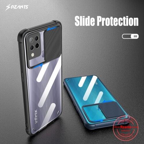 Rzants For Infinix Hot 10S Case [Lens Protection] Air Bag Conor Slim Thin Clear Cover Casing