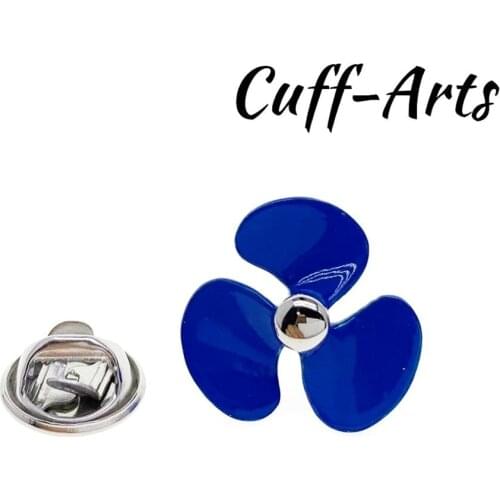Classic Geometry of the Blue Ships Propeller Lapel Pin Brooches Novelty Lapel Pin Luxury gift Party Wedding P10335