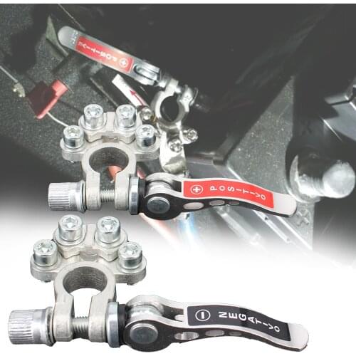 Terminal Quick Disconnect Car Battery Terminal Wire Cable Clamp Shut-Off Connectors Main Cable Post Terminal 12V 24V