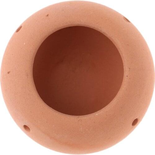 1/12 Scale Brown Ceramic Flower Pot Plant Pot for Dollhouse Room Garden ACCS