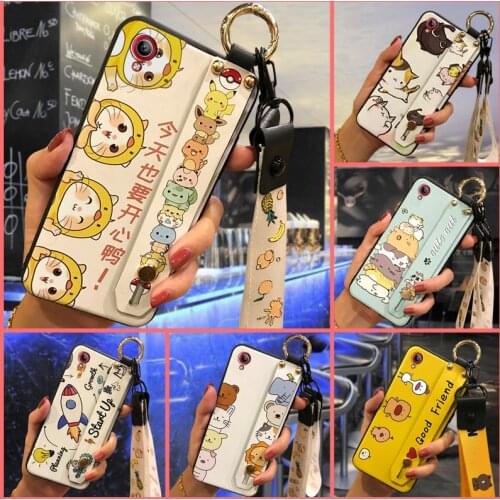 Cover For Woman Phone Case For VIVO-Y91C/Y90 New Original Cute Wristband Anti-dust Anti-knock