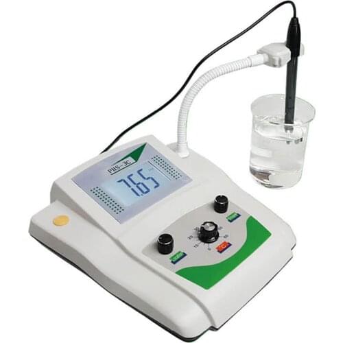 Lab Digital Display Bench Acidity Meter with Temperature Compensation pH Meter mV Tester PHS-25C / PHS-2C / PHS-3C 110V/220V