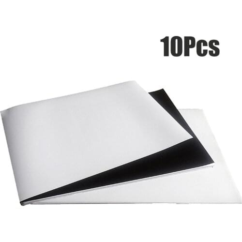 10Pcs Magnetic Printing Paper Inkjet Printing Sheets Printable Photo Paper Sheet Magnet for Crafts Spellbinder Refridge Sticker