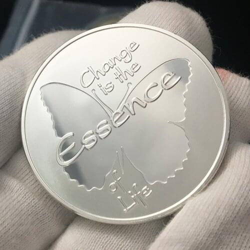 Morpho Helena Commemorative Coins Morpho Helena Butterfly is the Most Beautiful Butterfly in the World Animal Art Challenge Coin