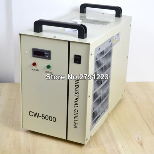 110V/220V Industrial Water Chiller for CNC/ CW5000 800W Thermolysis Industrial Water Chiller CO2 Glass Tube Energy Saving