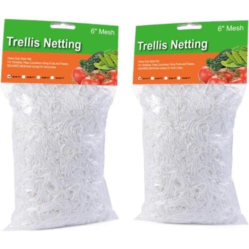 Plant Trellis Netting Polyester Garden Plants Support Vine Climbing Net for Bean Fruits Vegetables