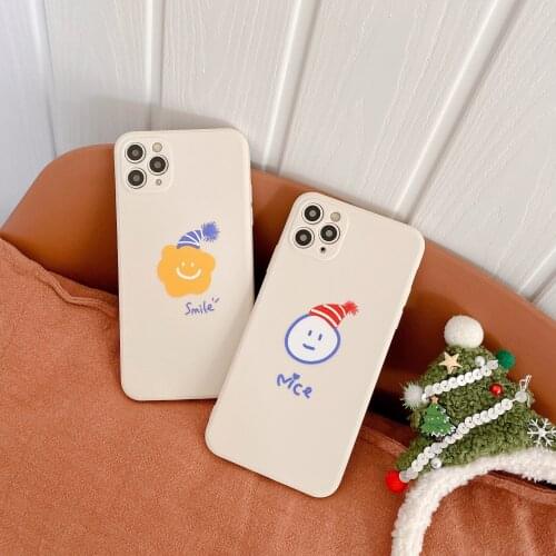 Cute Santa Hat Sillicon Case for iPhone 12 Pro Max Back Phone Cover for 12 Mini 11Pro Max X XS XR 8 7 Plus SE 2020 Capa