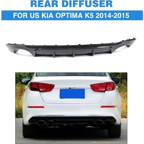 Carbon Fiber Car Rear Bumper Lip Spoiler Auto Rear Diffuser for US KIA Optima K5 2014-2015 Car Styling