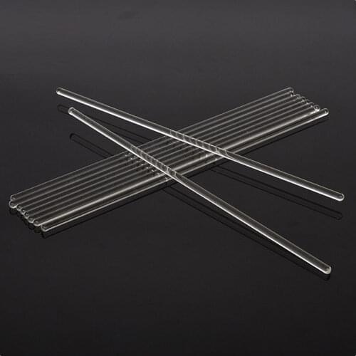 1/10 Pcs Stirring Rod,Thick and Thin Round Head Solid Laboratory Glass Rod 15/20/30cm,Chemical Experiment Equipment