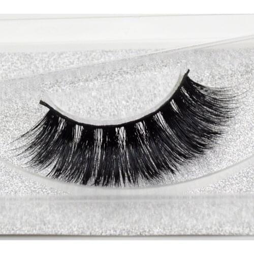 Visofree 3D Real Mink Lashes Thick False Eyelashes Handmade Extension Makeup Super Fashion Soft False Fake Eyelashes 1 Pair A14