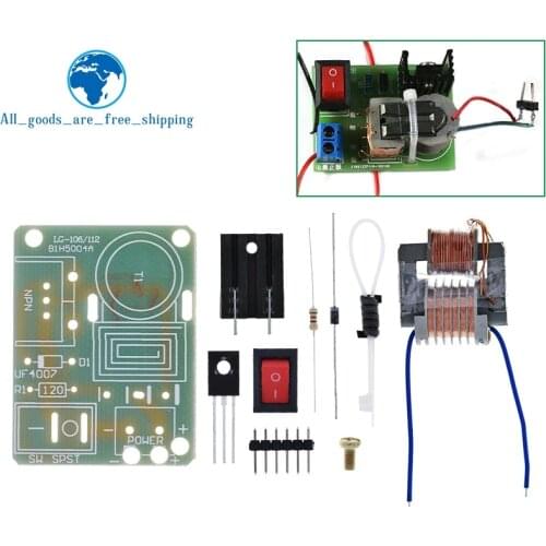 15KV High Frequency DC High Voltage Arc Ignition Generator Inverter Boost Step Up 18650 DIY Kit U Core Transformer Suite 3.7V