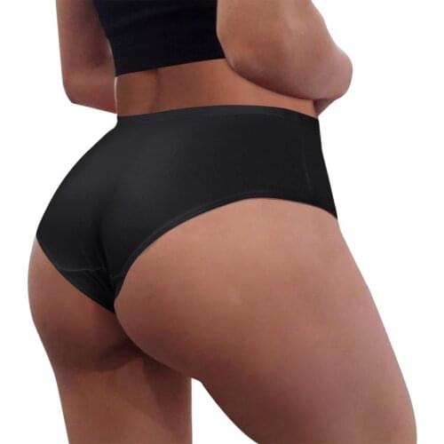 Ladies Solid Color Panties Milk Silk Underwear Mid-waist Panties Sexy Underwear Comfortable Breathing Panties Seamless Briefs