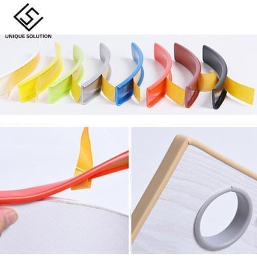 1 Meter Self Adhesive U Edge Banding Wood Furniture Wardrobe Board Shoe Cabinet Desk Edge Guard Strip Decoration PVC Edge Tape